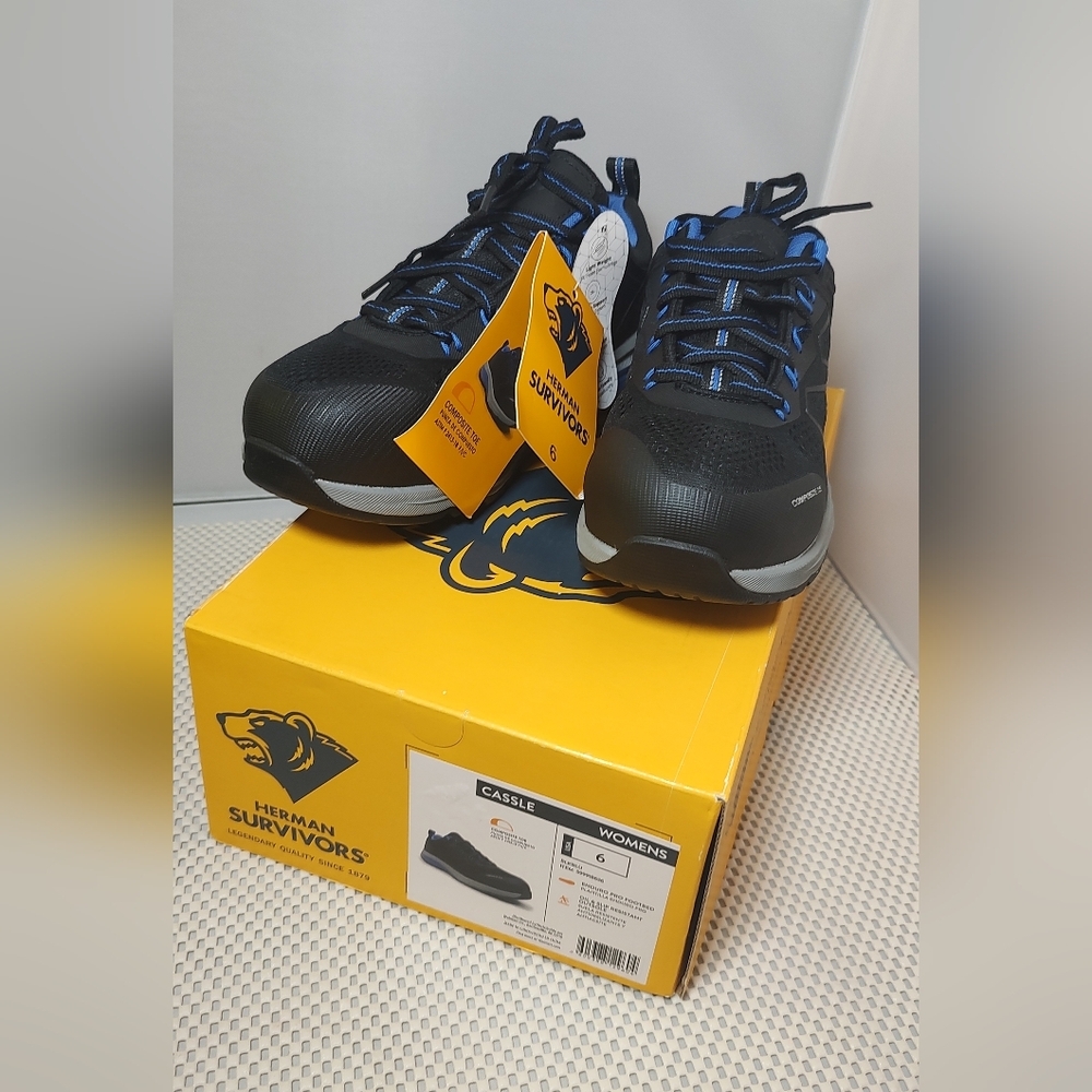 Women's Size 6 Herman Survivors Composite Toe Cassle Work Shoes